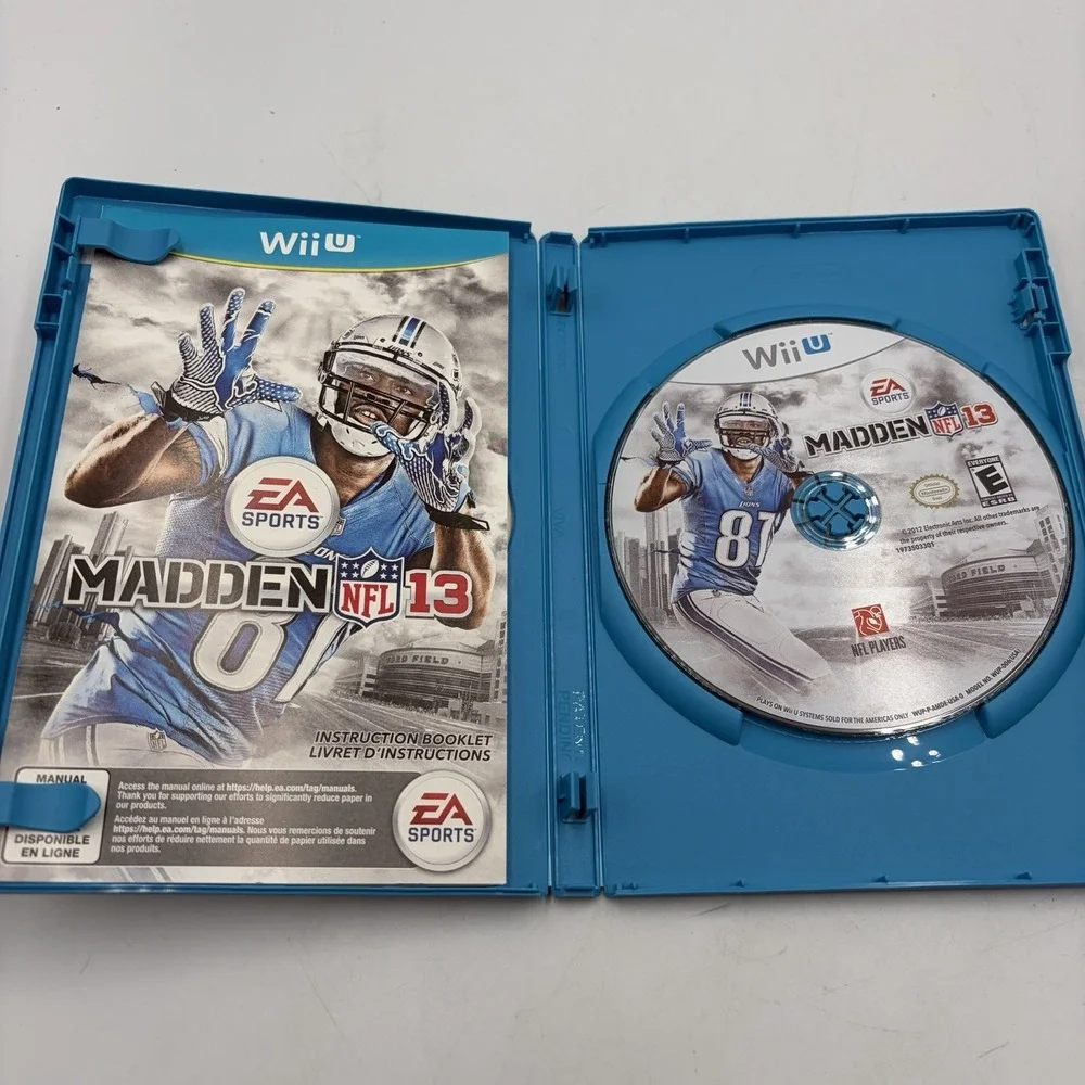 NFL Madden 2013‎ (Wii U) CIB Complete Tested & Works